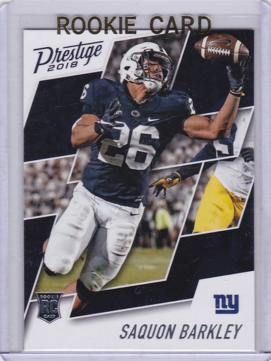 SAQUON BARKLEY ROOKIE CARD 2018 Prestige Football NFL RC Philadelphia Eagles!!!