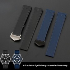 Rubber Silicone Watch Band 22mm for Tag Heuer Aquaracer 300F1 43/41mm Collection
