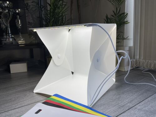 Portable Photo Studio Light box. Photography LED mini Studio Light Tent Backdrop - Picture 1 of 5