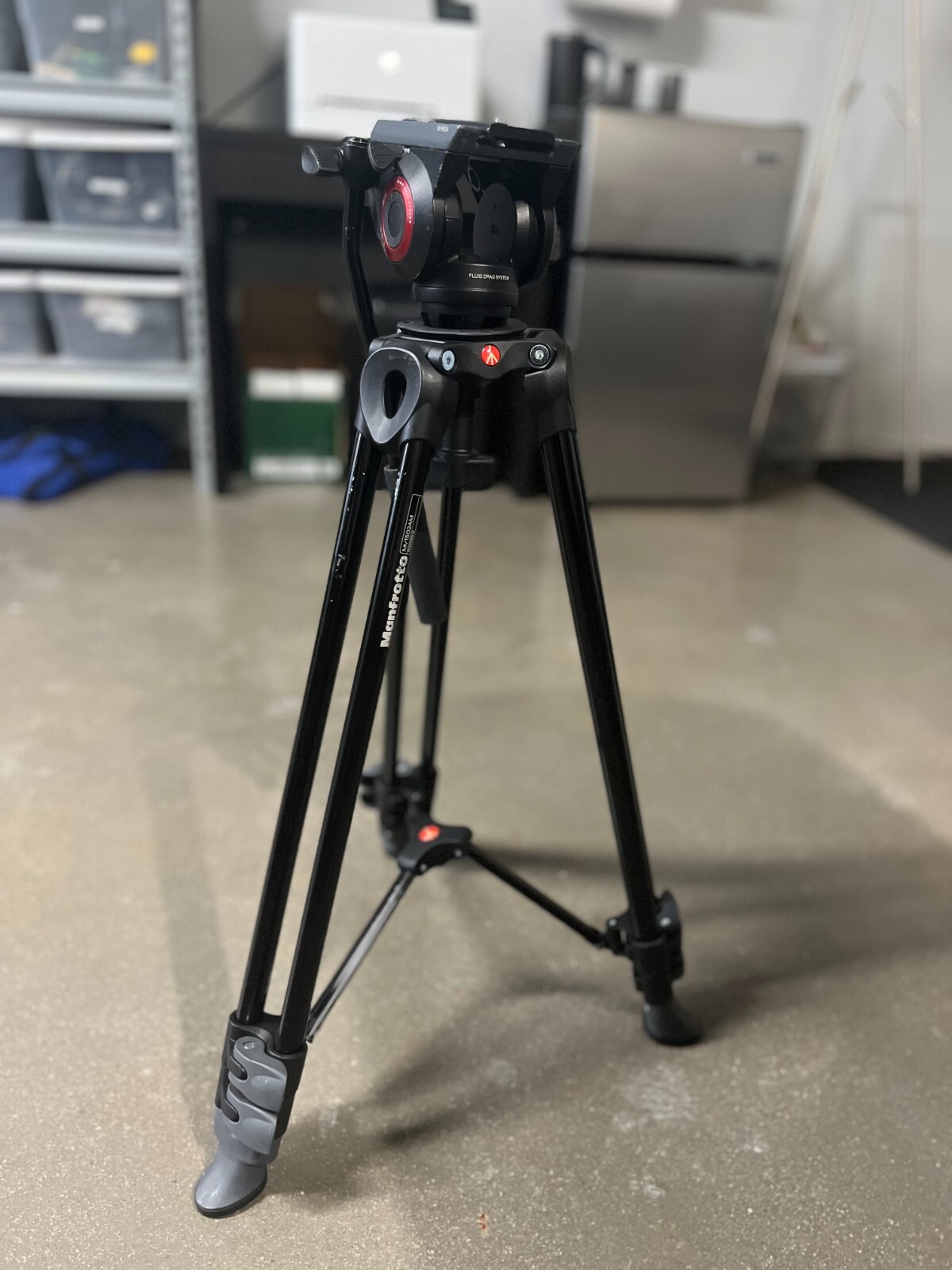 Manfrotto MVT502AM Twin Leg Video Tripod with 500 Fluid Video Head