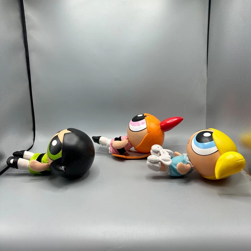 Power Puff Girls Blossom Bubbles Buttercup Plush Doll Hard Head Trendmasters Lot - Image 4 of 4
