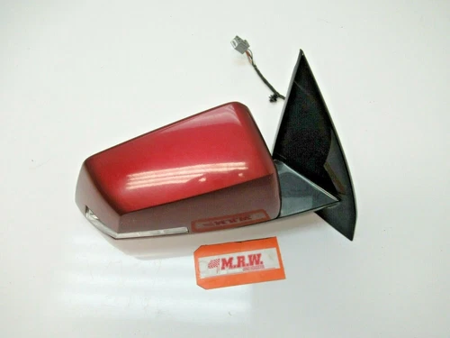 DOOR MIRROR RIGHT PASSENGER SIDE HEATED MANUAL FOLD TURN SIGNAL RED R for ACADIA