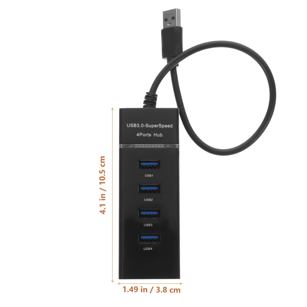 4-Port USB 2.0 Hub - Flash Drive Adapter & Multiport Splitter 4-Port USB 2.0 Hub - Flash Drive Adapter & Multiport Splitter