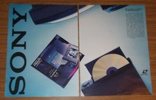 Seltene Werbung vintage SONY MDP LASERDISC CD Multi Disc Player CD-Player 1991