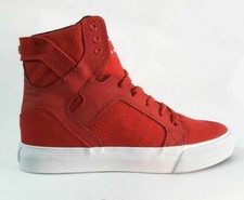 SUPRA KIDS SKYTOP Red White Junior PS KIds Fashion/Casual Shoes SK13053 SZ 4