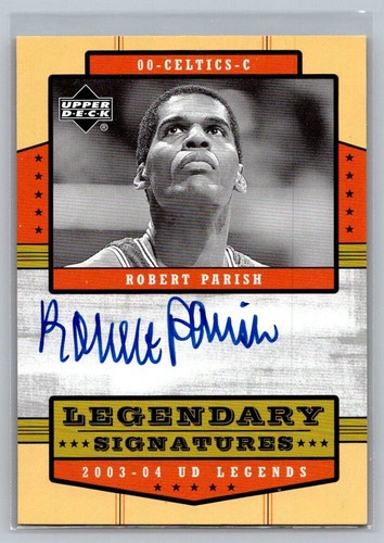 2003-04 Upper Deck Legends #LS-RP Robert Parish Legendary Signatures - Picture 1 of 2
