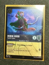 Robin Hood Capable Fighter 17/P1 Disney Lorcana Floodborn Card PROMO COLD FOIL