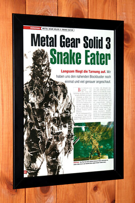 Metal Gear Solid 3: Snake Eater Replica CD Deluxe Shadow Box Framed Art (select a Size) (choose a Background) (optional Lighting Metal Gear Solid 3: Snake Eater Replica CD Deluxe Shadow Box Framed Art (select a Size) (choose a Background) (optional Lighting