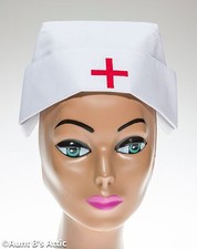 Nurse Hat Great Quality Polyester White Costume Nurse Cap One Size