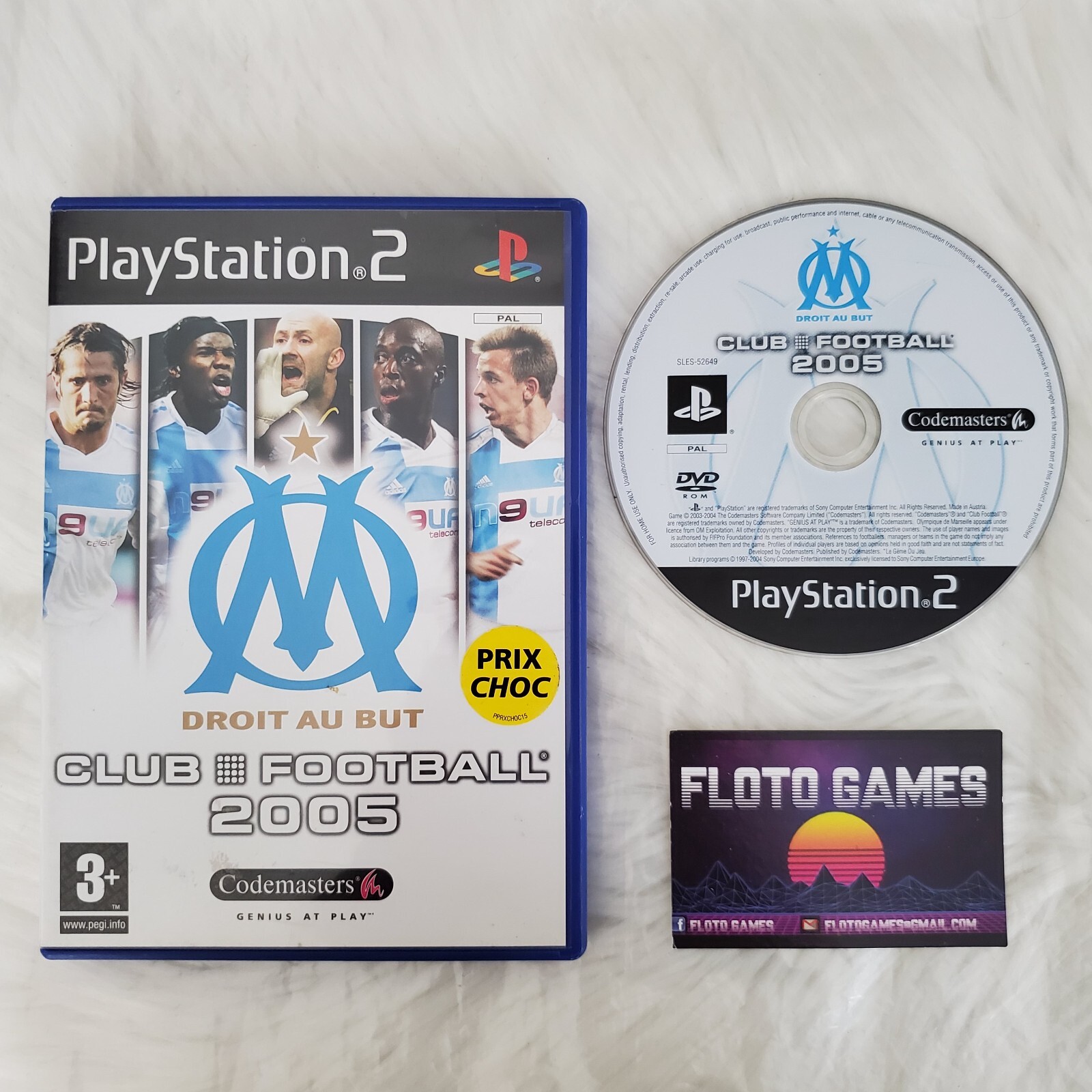 Jeu OM Club Football 2005 pour PS2 PAL FR en Boite - Floto Games