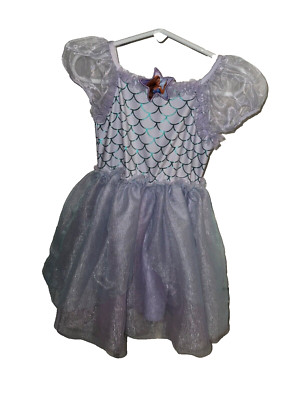 little mermaid dress 4t Disney Girls 4T Little Mermaid Ariel Dress Lavender Dress Up