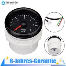 12V 52mm 0-6000 RPM LED Tachometer Gauge Diesel Motor Motor Drehzahlmesser Meter