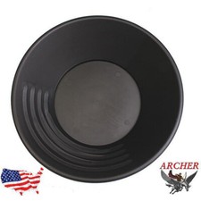 Archer 14" Gold Pan Black Prospecting Mining Panning Tool 5047-Black
