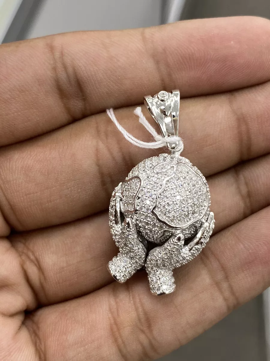 Sterling silver globe on sale pendant