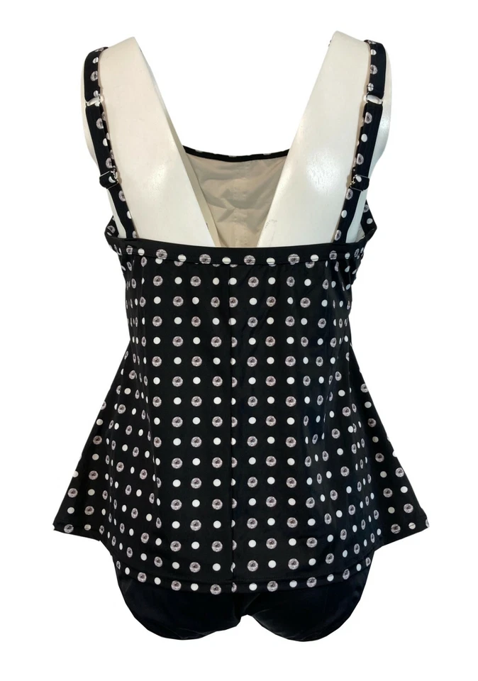 FASHY tankini donna fantasia nero/bianco + slip unito alto cm 12 art 23861 01 B  - Bild 4 von 4