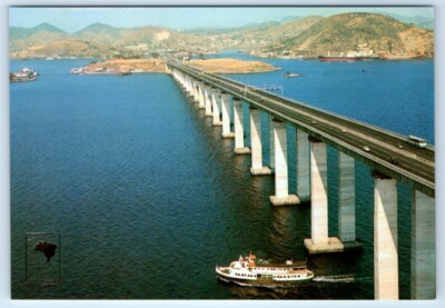 Rio de Janeiro - Presidente Costa e Silva Bridge - BRAZIL 4x6 Postcard