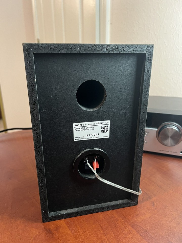 Sony CMTSBT100 Stereo System with Speakers & Remote TESTED eBay