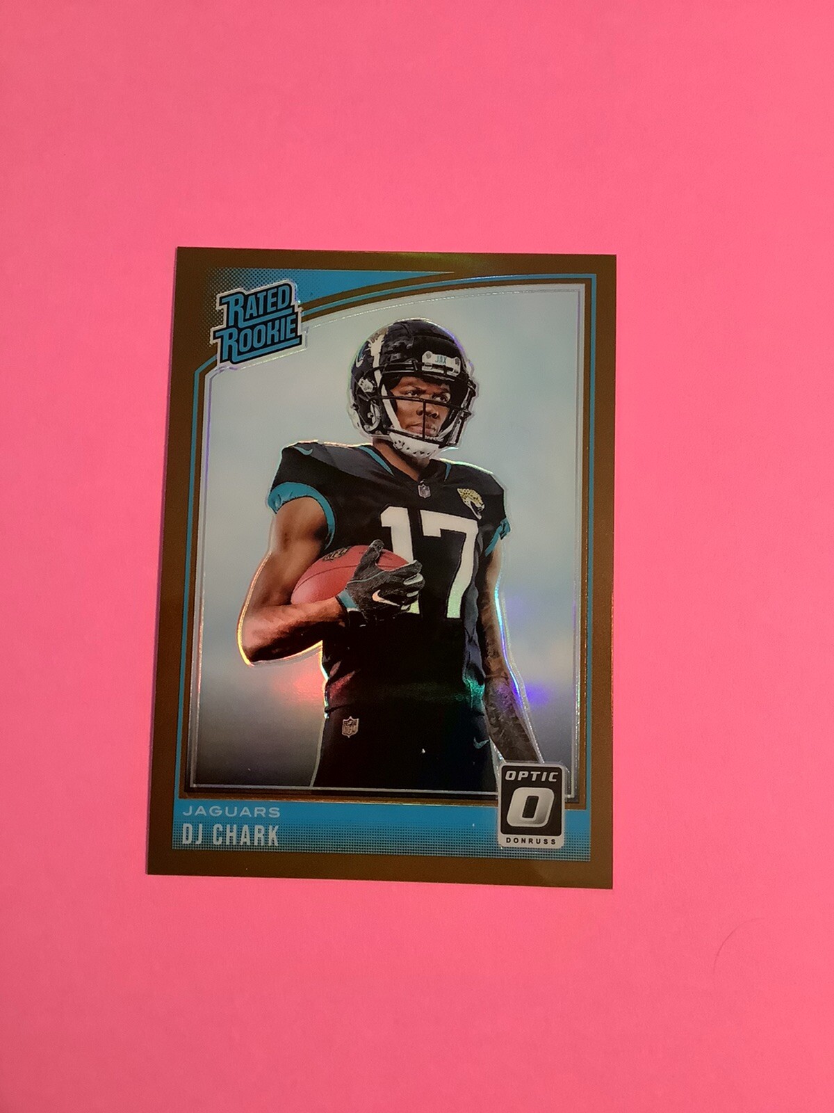 2018 Donruss Optic DJ Chark Bronze Prizm Rated Rookie Card RC #165 Jaguars G309