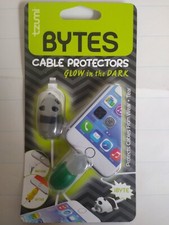 Tzumi Bytes Cable Protector Glow-In-The-Dark Panda  Turtle With Green Shell