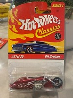 2004 Hot Wheels Classics Series 1 Pit Cruiser 21/25 Rot Variant Mit Black MC3 Sp