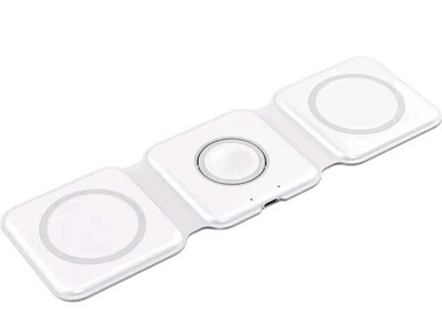 3in1 Wireless Charger Foldable Mat Pad For Apple Watch Air Pods iPhone 14 Max