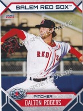 2023 Salem Red Sox Dalton Rogers RC Rookie Boston Minor League