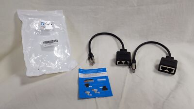 Duttek RJ45 Ethernet Splitter mit 20cm Kabel