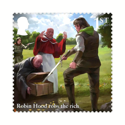 GB 2023 SC 4355-4364 LEGEND OF ROBIN HOOD 1st (8) MULTI MNH OG VF