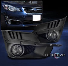 FOR 2015-2016 SUBARU IMPREZA BUMPER DRIVING FOG LIGHTS LAMP CHROME W/BULB+SWITCH