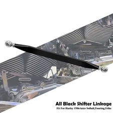 Moto Black Gear Shift Linkage Shifter Link Rod Fit For Harley Softail Touring 86