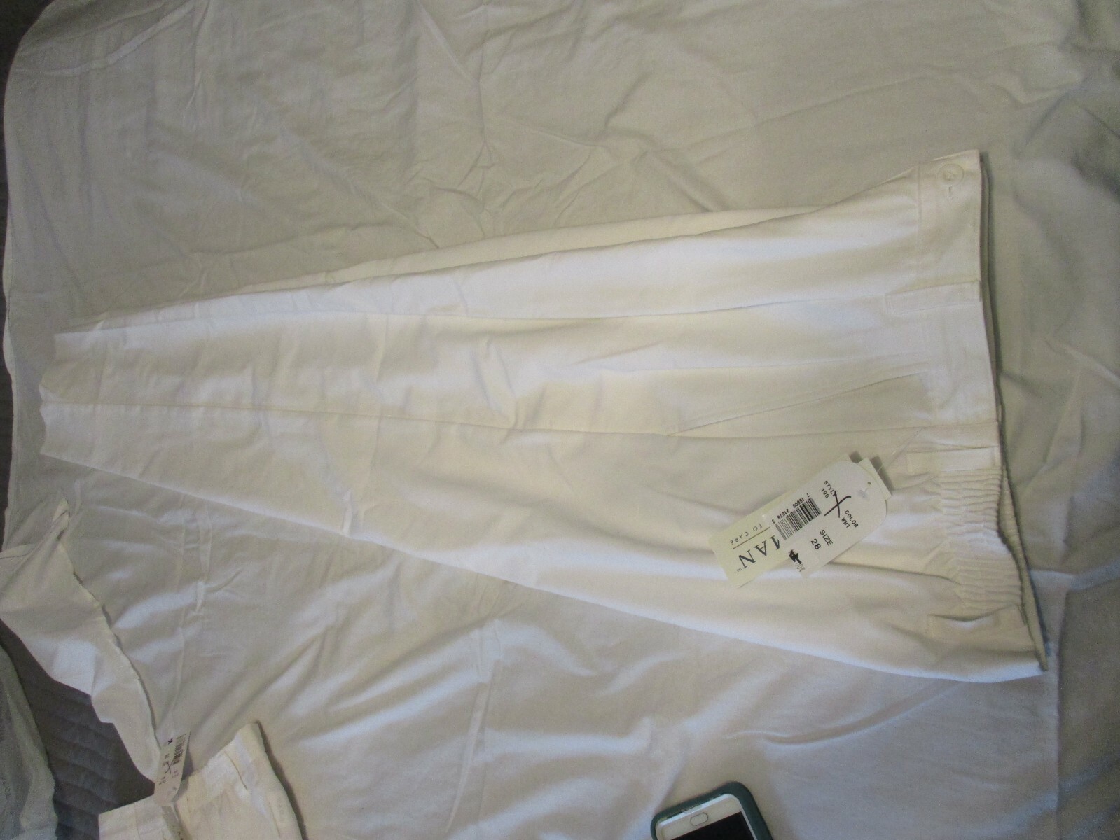 MENS MEDMAN PANTS PANT SIZE 28 WHITE RN 93643 STYLE 198 SCRUBS DOCTOR