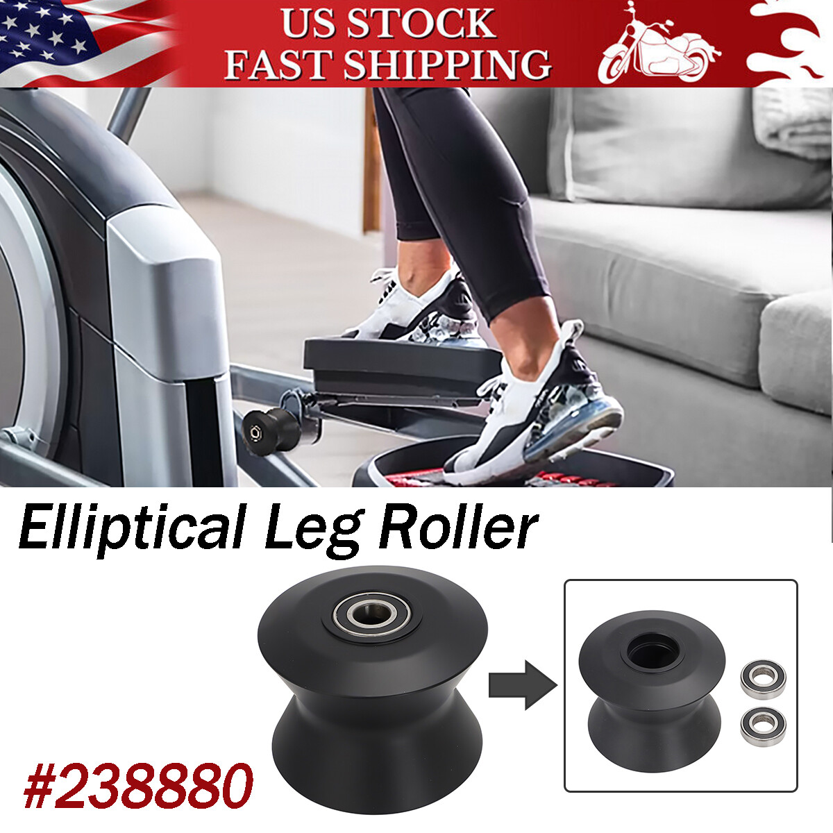 Ruota Ellittica 238880 - Ricambio Per Vari NordicTrack, ProForm