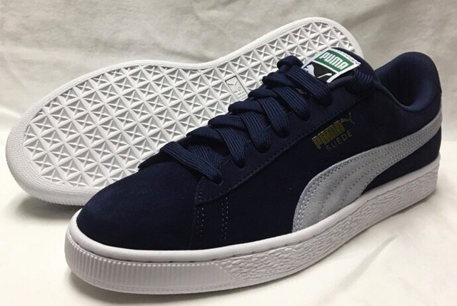 puma suede classic peacoat white