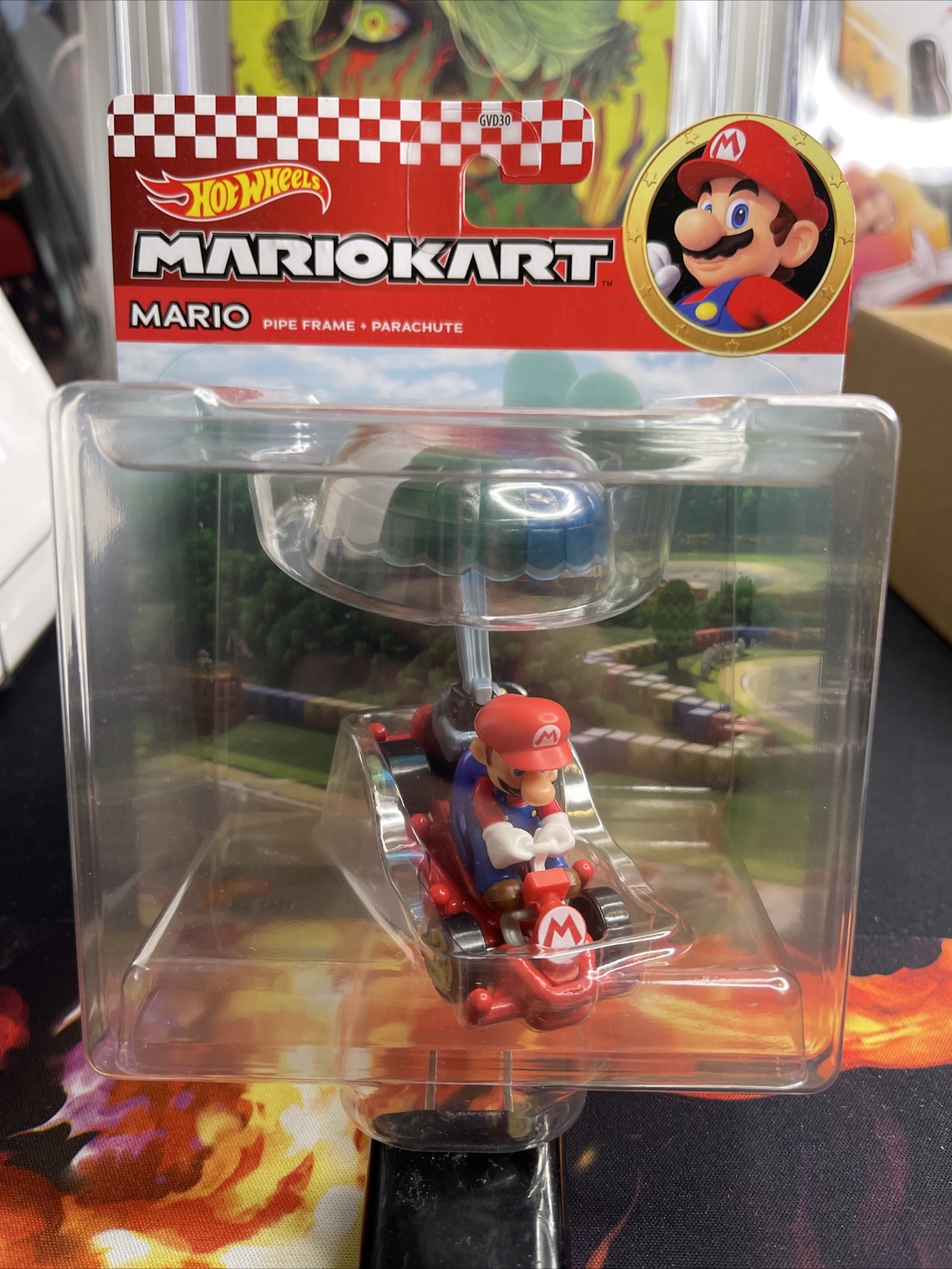 Hot Wheels Mario Kart Glider Mario Parachute 164 Scale Nintendo SNES