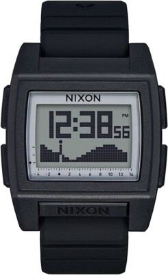 New NIXON A1307867-00 Base Tide Pro Surf Wrist Watch - Black