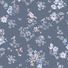 Blüten Vogel 100% Baumwollstoff 0,5m Stoff Kinderstoff Meterware Nähen BB057