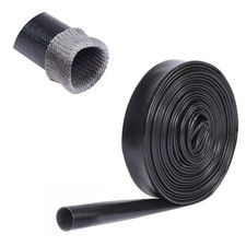 Heat Shield Sleeve 5/8", 8 Feet Silicone Coated Fiberglass Sleeve Heat Shield...