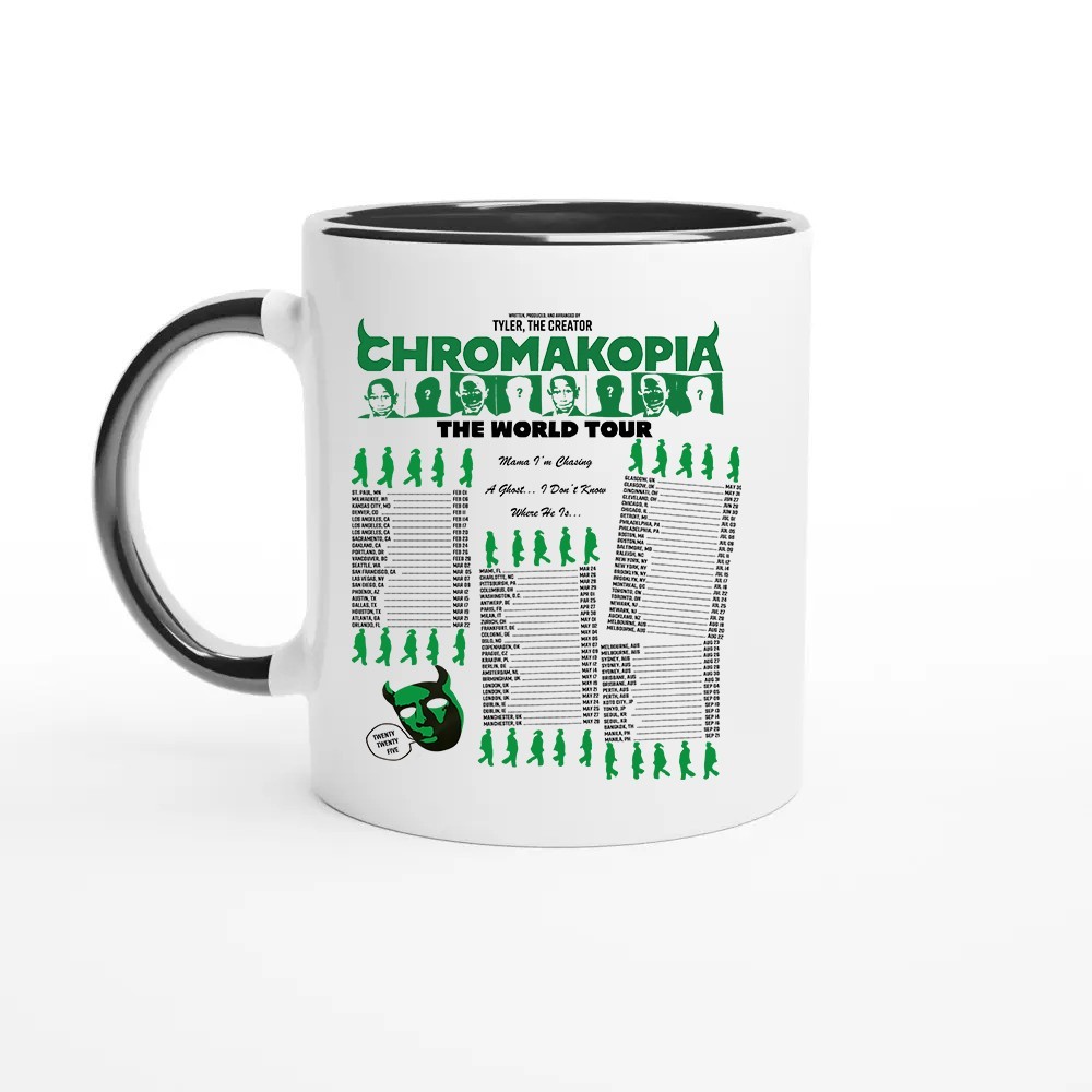 Tyler The Creator Chromakopia World Tour Mug 2025 Concert Merch