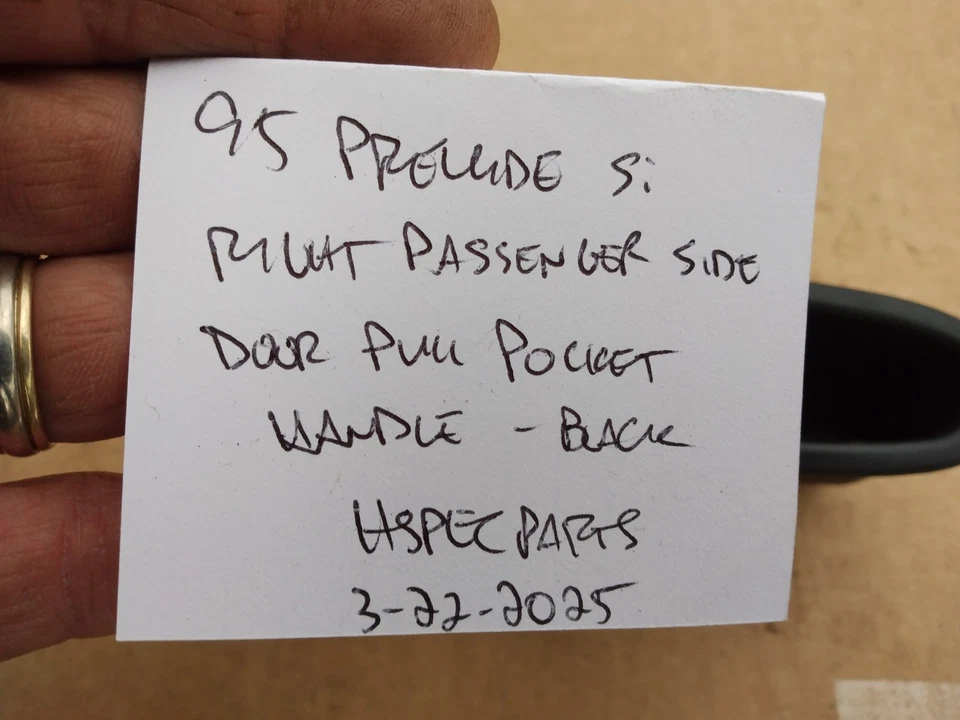 92 93 94 95 96 PRELUDE BB panel de puerta lateral derecho pasajero bolsillo tirador OEM Foto 2 de 4
