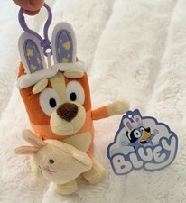 Bluey Easter Bingo plush bag clip New
