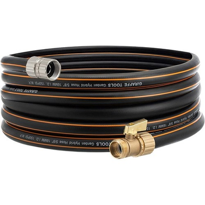#ad Giraffe Tools Garden Water Hose 50ft x 5 8quot; Male and Female Fittings Clearance $34.87