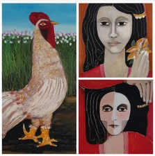 3 Pedro Ortiz Vintage Cuban Art Listed Cuban Artist Cuba Art Naive Art
