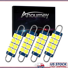 561 562 Led Bulb 8smd 5050 Chip 44mm 1.73 Rigid Loop Festoon White Pack 4 In