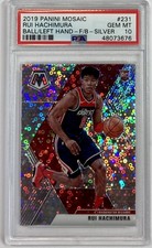 RUI HACHIMURA 2019-20 PANINI MOSAIC SILVER VARIATION PSA 10 GEM MINT RC LAKERS