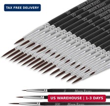 30 Pcs Miniature Detail Paint Brush Set, 3rd Generation Tiny Liner Brushes, 3 Si