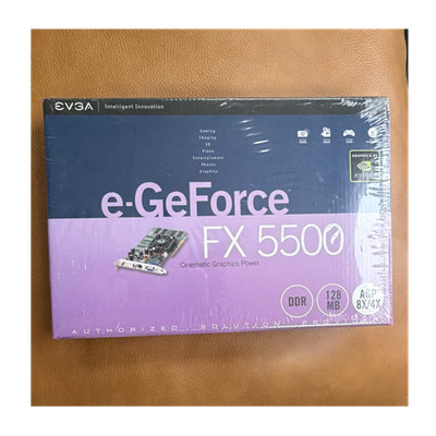 EVGA NVIDIA GeForce FX 5500 128MB DDR AGP VGA/TV-Out Dual Display DX9