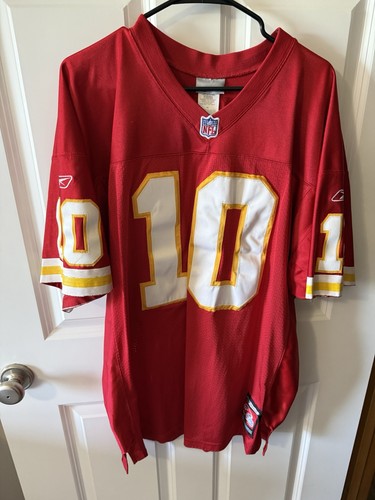 Trent Green Kansas City Chiefs Reebok  Red Jersey Size 50 Helmet Tag