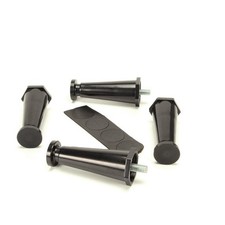 Bunn-O-Matic BunnOMatic 13255.0003 Kit, Leg4.0 Adj Blk Plstc Flg