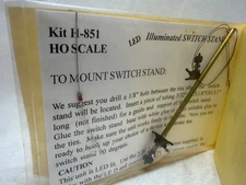 Tomar Industries Ho Scale LED illuminated Switch Stand Kit H-851