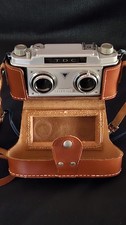 TDC Stereo Colorist II 3D 35mm Film Camera With Leather Case Tested Working